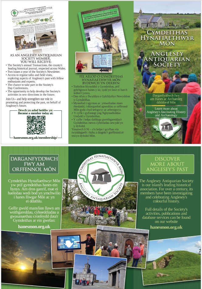 Leaflet for the Anglesey Antiquarian Society